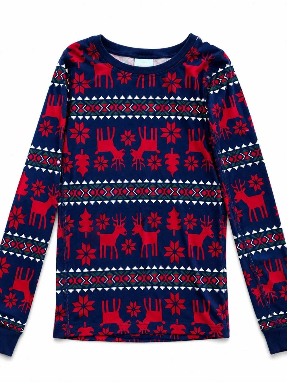 Hanna Andersson Navy & Red Reindeer Holiday Pajama Set